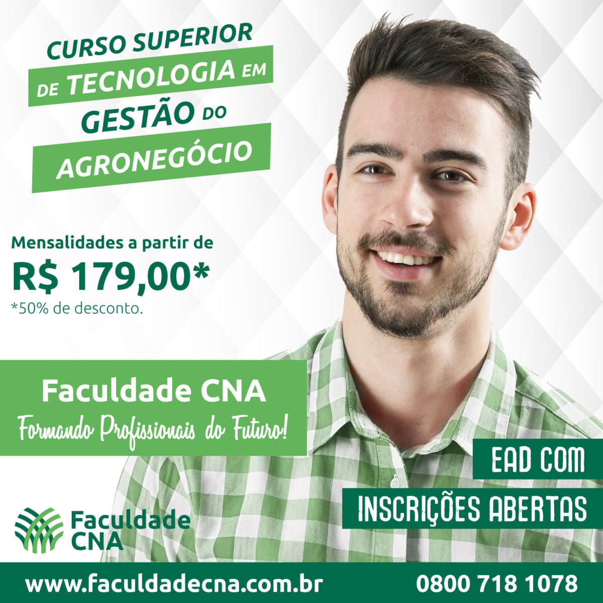 SENAR Rio abre vagas de Cursos Técnicos e Graduação em Agronegócio