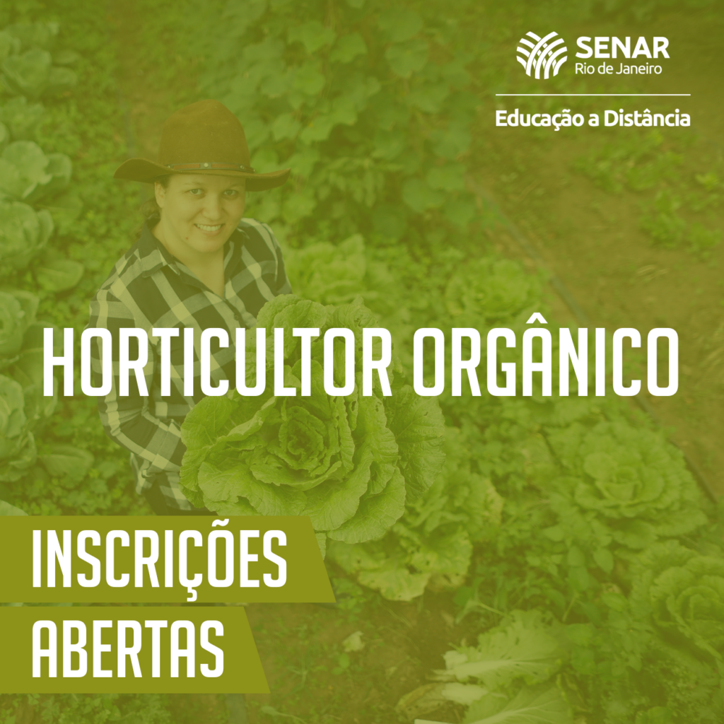 SENAR Rio abre inscrições para Curso de Horticultor Orgânico